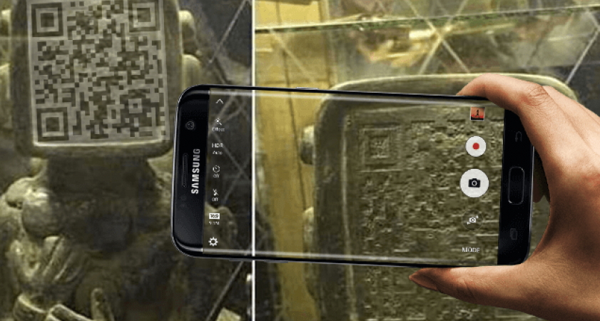Did Ancient Mayans Send A Message Through QR Code Face on Statue? 1_4_orig