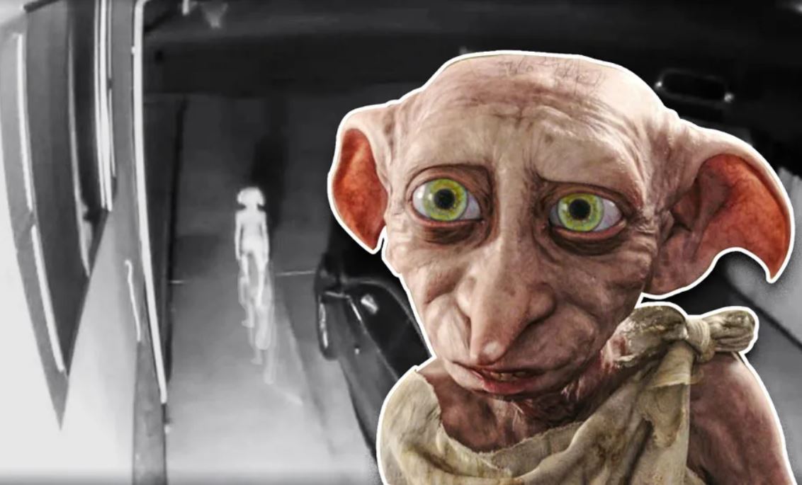 Strange creature resembling “Dobby the Elf” from Harry Potter captured on security camera LOL :) Dobby-the-elf-security-camera-video-california_orig