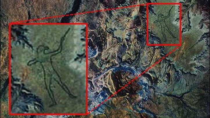 NASA satellite image shows revitalized 'Marree Man', a 17-mile ancient carving in the Australian Outback Mysteriousman-2