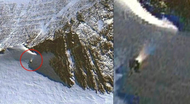 Mystery Object on the slope of a hill in Antarctica Mystery-object-antarctica